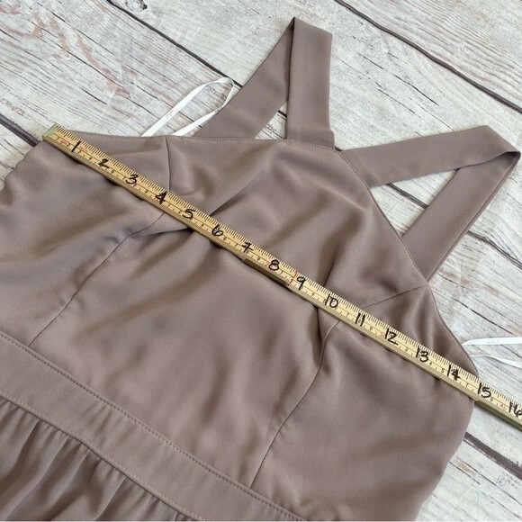 Lulu’s Air of Romance Taupe Maxi Dress Size L - Picture 10 of 12